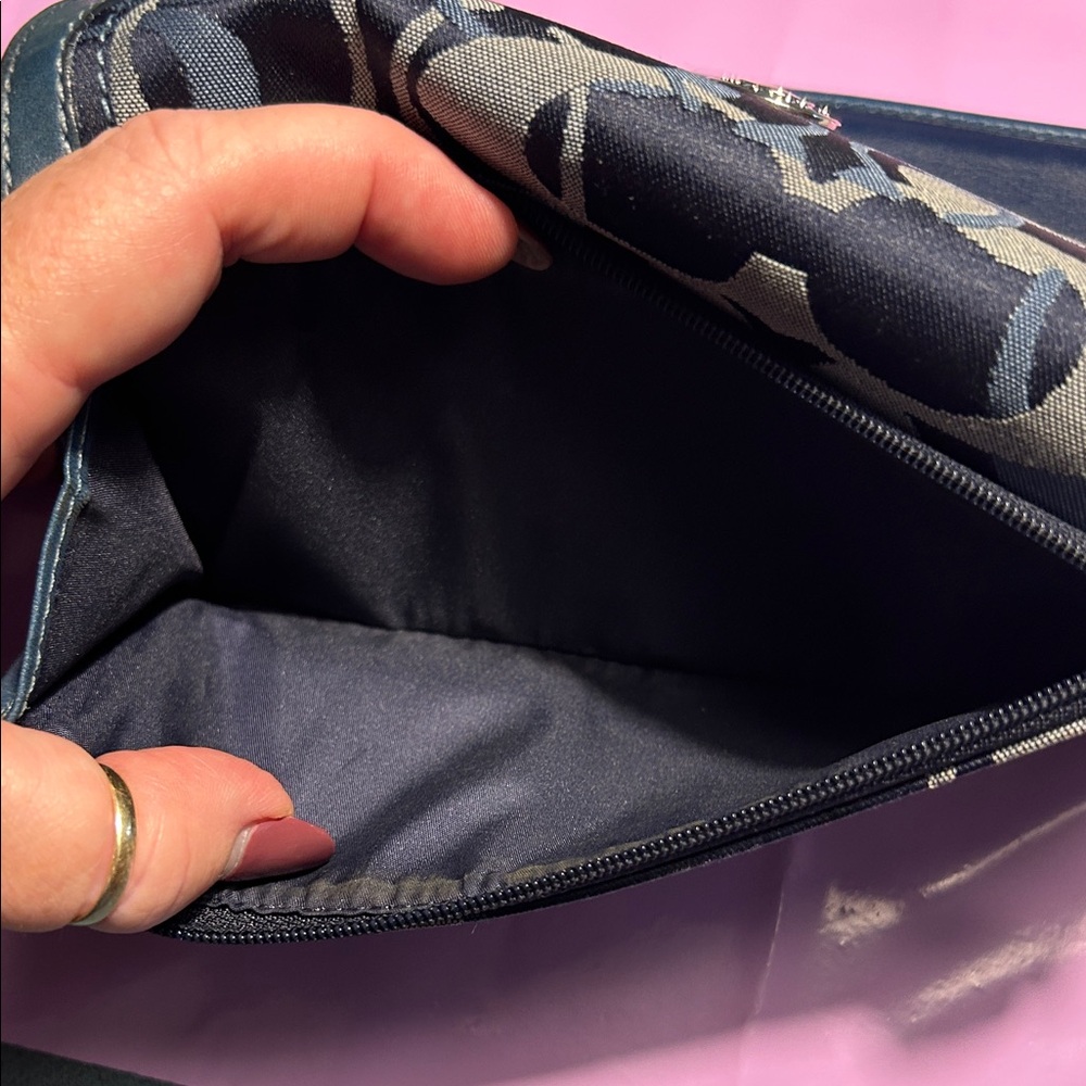 Coach Vintage Navy and Gray Wallet & Card Holder Set EUC - Picture 8 of 15
